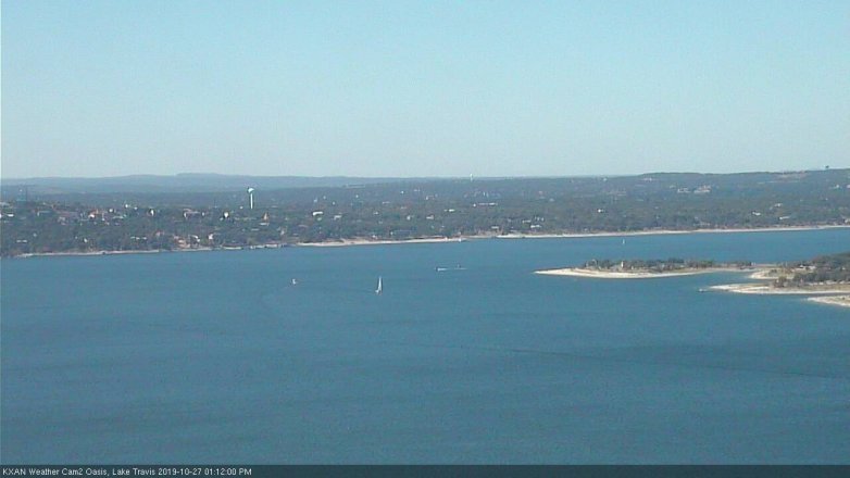 Lake Travis webcam, October 27, 2019 12:15 PM CT