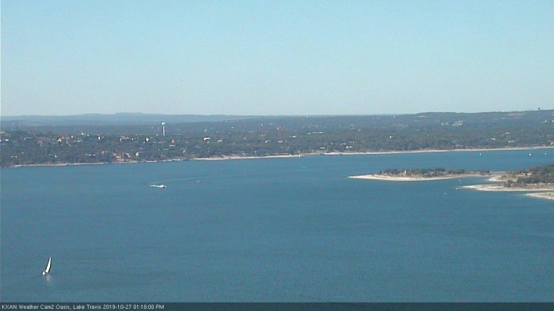 Lake Travis webcam, October 27, 2019 12:20 PM CT
