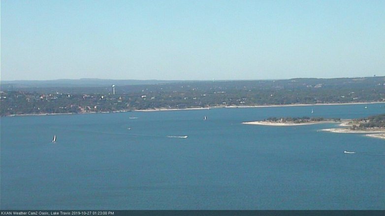 Lake Travis webcam, October 27, 2019 12:25 PM CT
