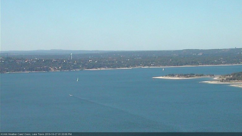 Lake Travis webcam, October 27, 2019 12:35 PM CT