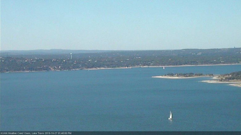 Lake Travis webcam, October 27, 2019 12:50 PM CT
