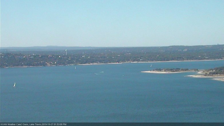 Lake Travis webcam, October 27, 2019 12:55 PM CT