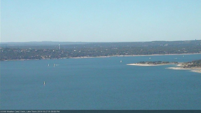 Lake Travis webcam, October 27, 2019 1:00 PM CT