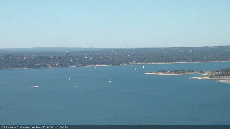 Lake Travis webcam, October 27, 2019 1:05 PM CT