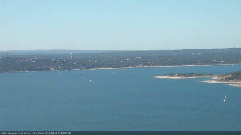 Lake Travis webcam, October 27, 2019 1:10 PM CT