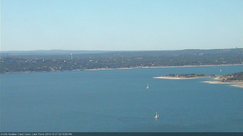 Lake Travis webcam, October 27, 2019 1:20 PM CT