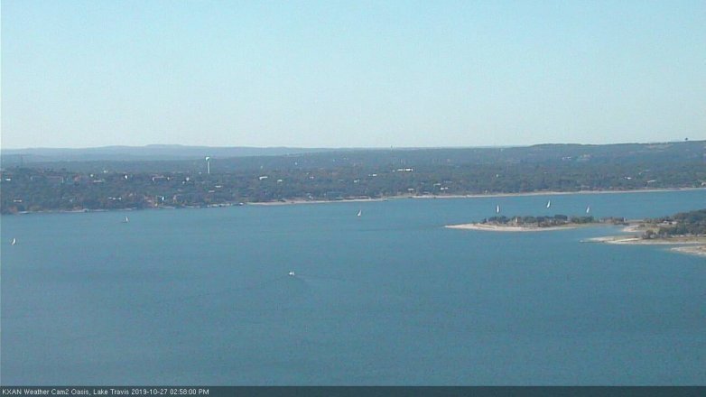 Lake Travis webcam, October 27, 2019 2:00 PM CT