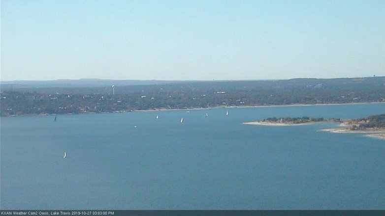 Lake Travis webcam, October 27, 2019 2:05 PM CT