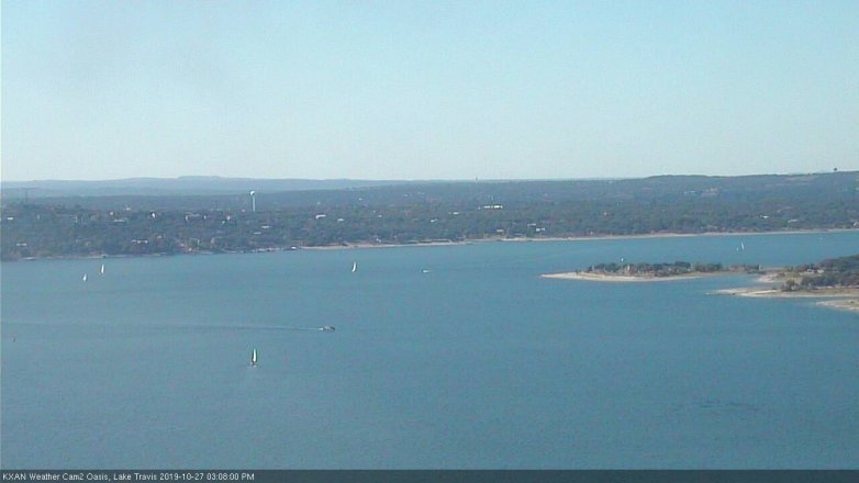 Lake Travis webcam, October 27, 2019 2:10 PM CT