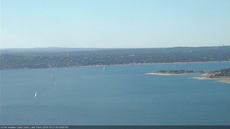 Lake Travis webcam, October 27, 2019 2:20 PM CT