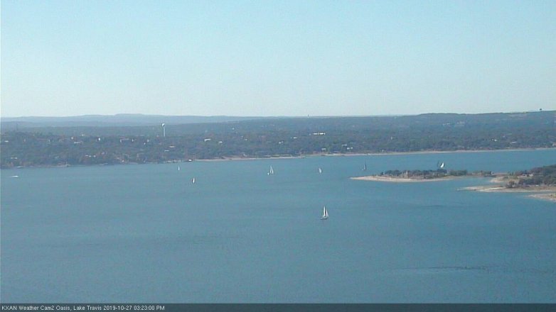 Lake Travis webcam, October 27, 2019 2:25 PM CT