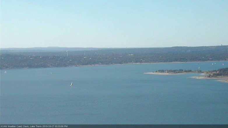 Lake Travis webcam, October 27, 2019 2:35 PM CT