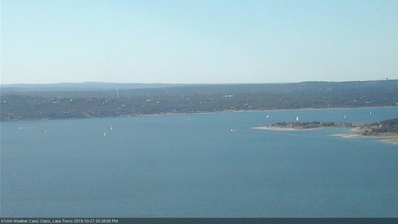 Lake Travis webcam, October 27, 2019 2:40 PM CT