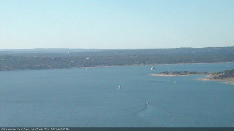 Lake Travis webcam, October 27, 2019 2:45 PM CT