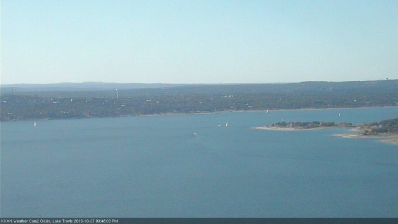 Lake Travis webcam, October 27, 2019 2:50 PM CT