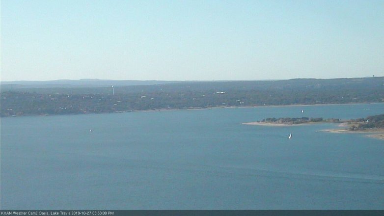 Lake Travis webcam, October 27, 2019 2:55 PM CT