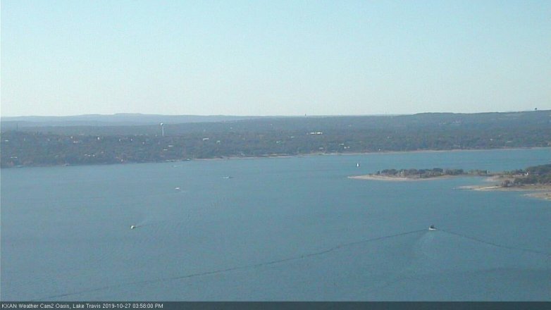 Lake Travis webcam, October 27, 2019 3:00 PM CT