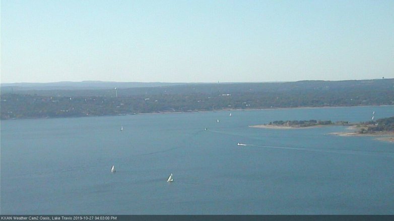 Lake Travis webcam, October 27, 2019 3:05 PM CT
