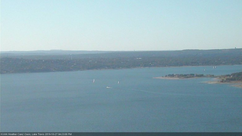 Lake Travis webcam, October 27, 2019 3:25 PM CT