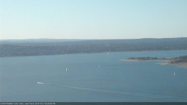 Lake Travis webcam, October 27, 2019 3:30 PM CT