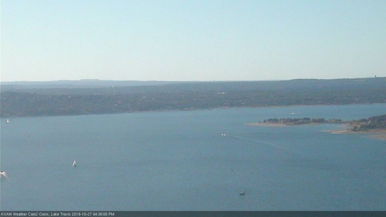 Lake Travis webcam, October 27, 2019 3:40 PM CT