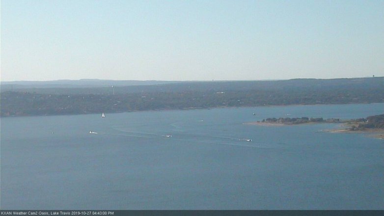 Lake Travis webcam, October 27, 2019 3:45 PM CT