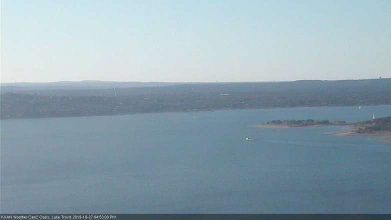 Lake Travis webcam, October 27, 2019 3:55 PM CT