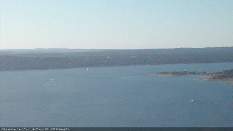 Lake Travis webcam, October 27, 2019 4:00 PM CT