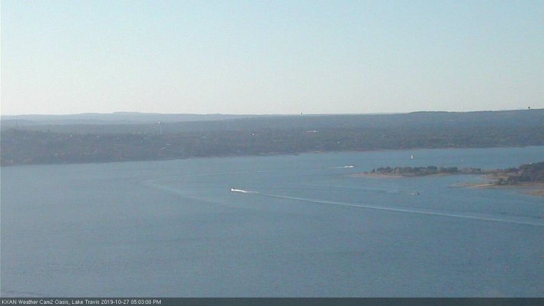 Lake Travis webcam, October 27, 2019 4:05 PM CT