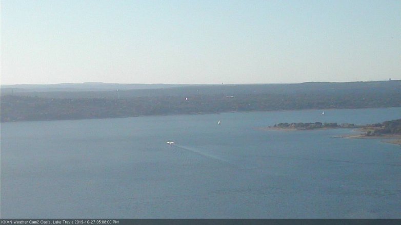 Lake Travis webcam, October 27, 2019 4:10 PM CT