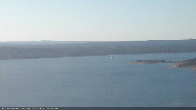 Lake Travis webcam, October 27, 2019 4:15 PM CT