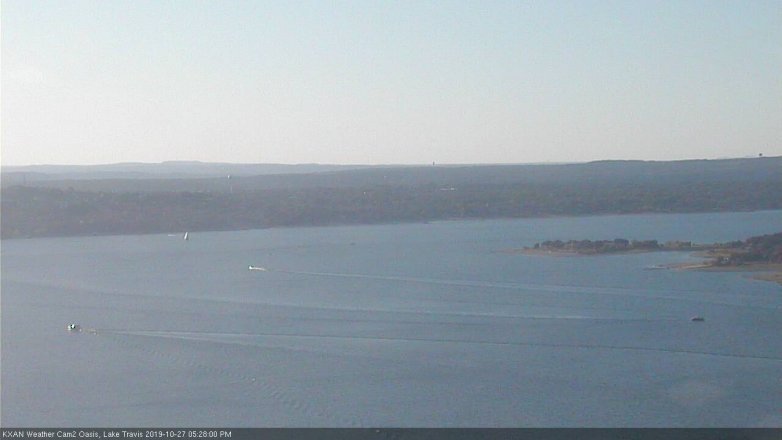 Lake Travis webcam, October 27, 2019 4:30 PM CT
