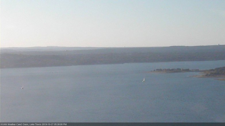 Lake Travis webcam, October 27, 2019 4:40 PM CT