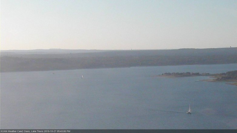 Lake Travis webcam, October 27, 2019 4:45 PM CT