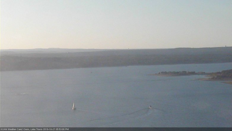 Lake Travis webcam, October 27, 2019 4:55 PM CT