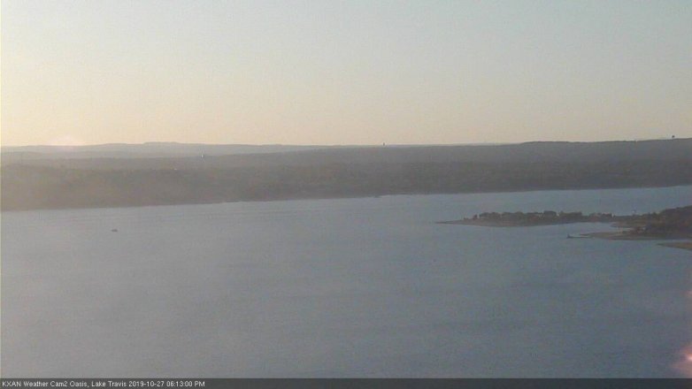 Lake Travis webcam, October 27, 2019 5:15 PM CT