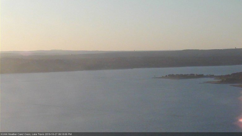 Lake Travis webcam, October 27, 2019 5:20 PM CT
