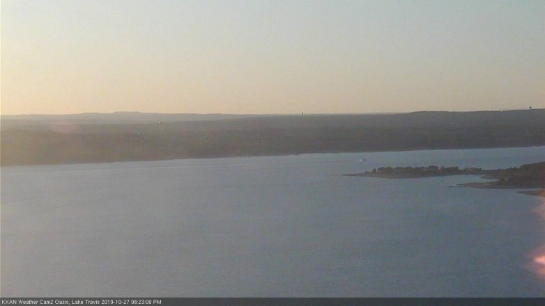 Lake Travis webcam, October 27, 2019 5:25 PM CT