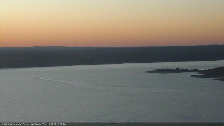 Lake Travis webcam, October 27, 2019 5:50 PM CT