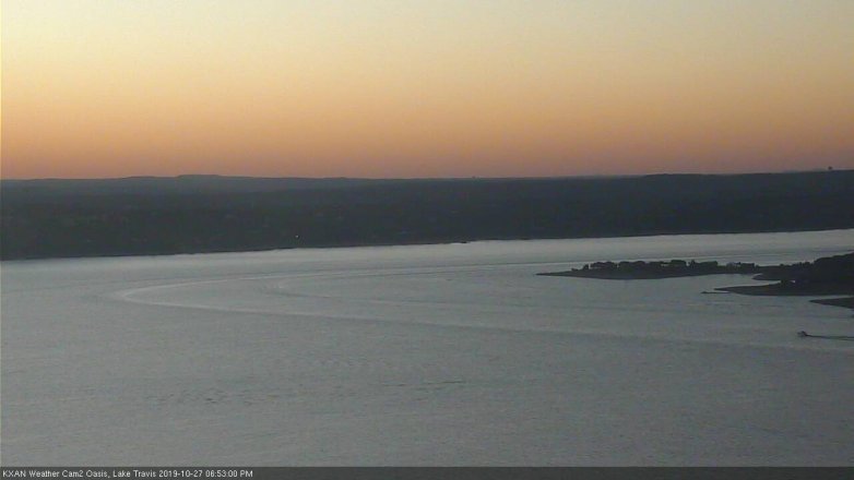 Lake Travis webcam, October 27, 2019 5:55 PM CT