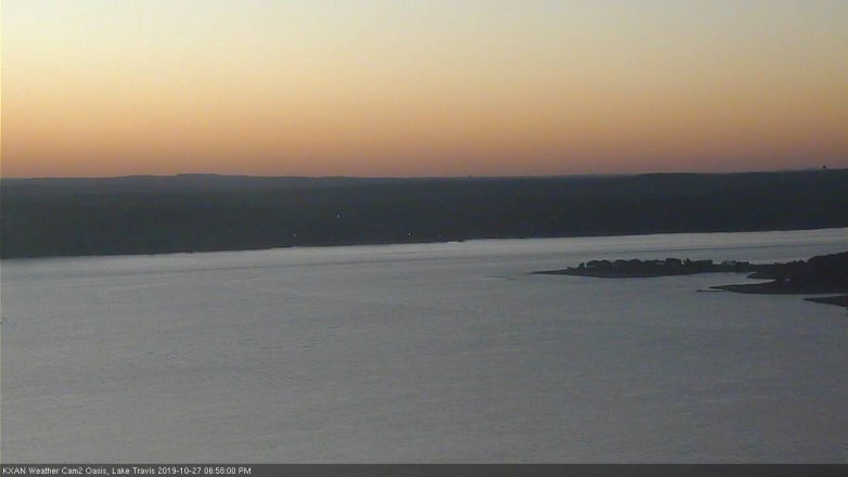 Lake Travis webcam, October 27, 2019 6:00 PM CT