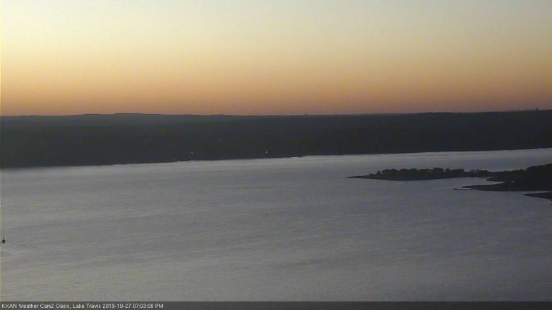 Lake Travis webcam, October 27, 2019 6:05 PM CT