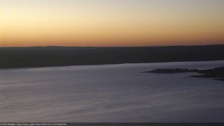 Lake Travis webcam, October 27, 2019 6:10 PM CT