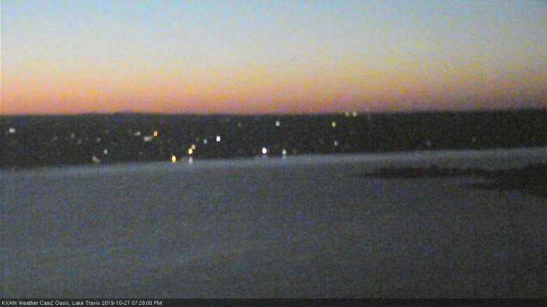 Lake Travis webcam, October 27, 2019 6:30 PM CT