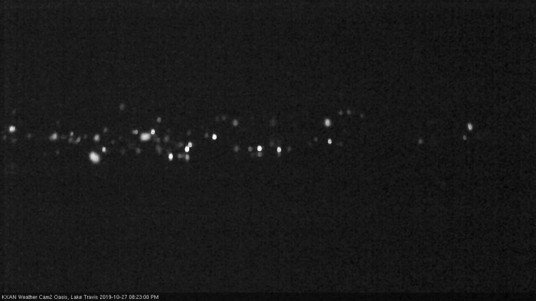 Lake Travis webcam, October 27, 2019 7:25 PM CT