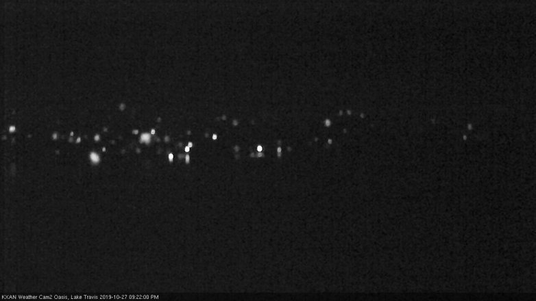 Lake Travis webcam, October 27, 2019 8:25 PM CT