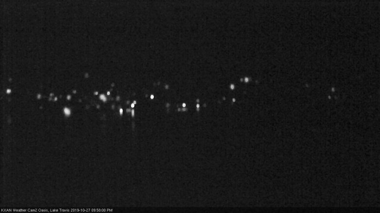 Lake Travis webcam, October 27, 2019 9:00 PM CT