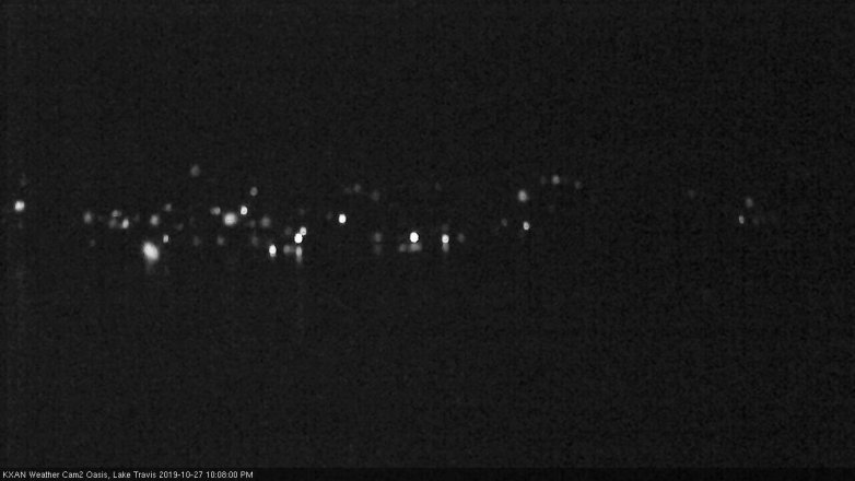 Lake Travis webcam, October 27, 2019 9:10 PM CT