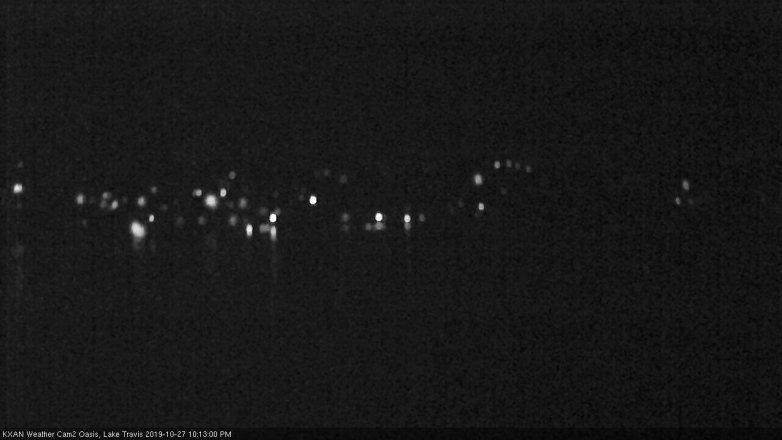 Lake Travis webcam, October 27, 2019 9:15 PM CT