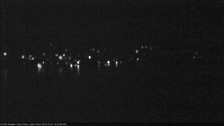 Lake Travis webcam, October 27, 2019 9:25 PM CT